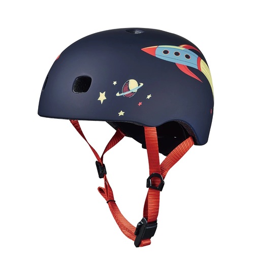 Micro Kids Scooter Bike Helmet - Pattern - Rocket - Extra Small