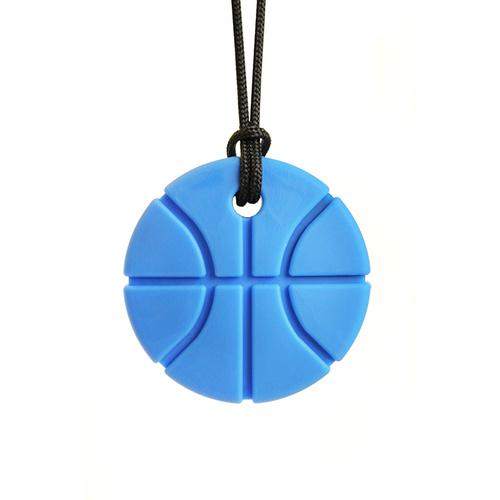 Basketball Chew Necklace - XXT Blue