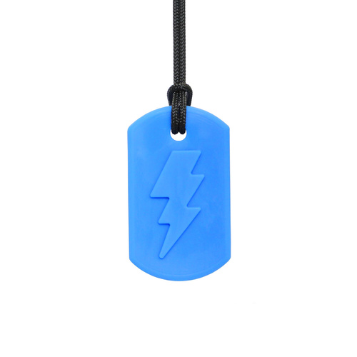 Bolt Bite Chew Necklace - XXT Blue