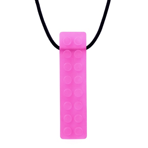 Brick Stick Chew Necklace - Soft Translucent Pink