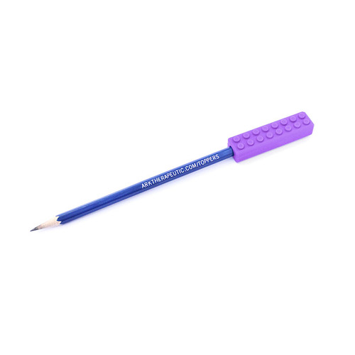 Brick Stick Chewable Pencil Topper- XXT Purple