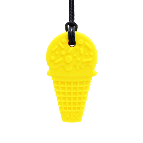 Ice Cream Chew Necklace - Soft Yellow