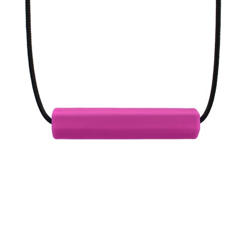 Krypto Bite Chew Necklace - Soft Magenta