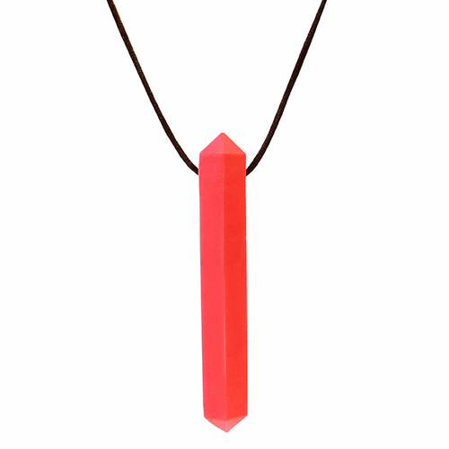 Krypto Gem Chew Necklace - Soft Red