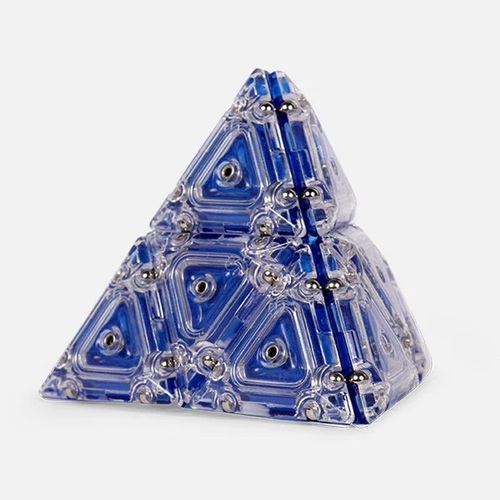 Geode Magnetic Fidget Pyramid - Cobalt